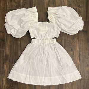 White Sovere Noble Mini Dress NWT